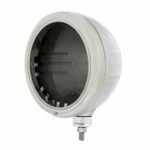 Stainless Classic Style Embossed Stripe Headlight Housing