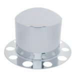 Stainless Dome Rear Axle Cover 2PC Kit For 1-1/2" Nut Cover - Steel Wheel