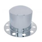 Stainless Dome Rear Axle Cover 2PC Kit For 33mm Nut Cover - Steel/Aluminum Wheel