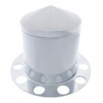 Stainless Pointed Rear Axle Cover 3PC Kit For 1-1/2" Nut Cover - Aluminum Wheel