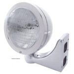 Stainless Steel "Bullet" Classic Headlight 6014 Bulb - Image 2