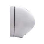 Stainless Steel Bullet Classic Headlight No Bulb With LED Turn Signal - Clear Lens - Image 2