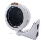 Stainless Steel Bullet Classic Headlight No Bulb With Turn Signal Light - Amber Lens - Image 2