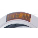 Stainless Steel Bullet Classic Headlight No Bulb With Turn Signal Light - Amber Lens - Image 4