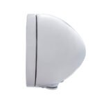 Stainless Steel Classic Headlight H4 With 34 Amber LED & Dual Mode LED Signal - Clear Lens - Image 3