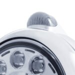 Stainless Steel Guide 682-C Headlight 11 LED Bulb & Dual Mode LED Signal-Clear Lens - Image 3