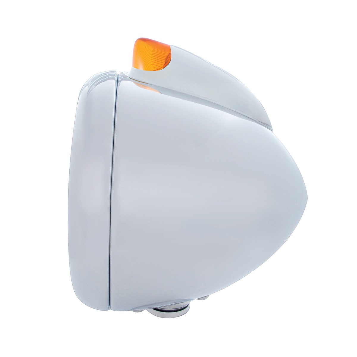 Stainless-Steel-Guide-682-C-Headlight-H4-Original-Style-LED-Signal-Amber-Lens-1 Stainless Steel Guide 682-C Headlight H4 & Original Style LED Signal - Amber Lens - Image 2