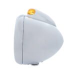 Stainless Steel Guide 682-C Headlight H4 With 6 Amber LED & Dual Mode LED Signal-Amber Lens - Image 3