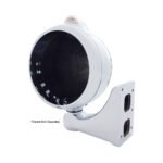 Stainless Steel Guide 682-C Headlight No Bulb With Dual Mode LED Signal - Clear Lens - Image 4