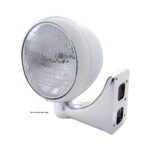 Stainless Steel Guide 682-C Style Headlight 6014 Bulb - Image 3