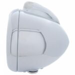 Stainless Steel Guide 682-C Style Headlight H4 & LED Turn Signal - Clear Lens - Image 3