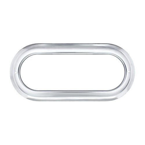Stainless Steel Light Bezel For 6" Oval Grommet Mounted Light