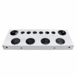 Stainless Steel Rear Center Light Panel With Six 4" Light Cutouts & Six 2" Light Cutouts - Image 2