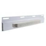 Stainless Top Mud Flap Plate With 11 LED 17" Light Bar - Amber LED/Clear Lens (Each)