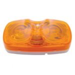 Tiger Eye Light (Clearance/Marker) With White Base - Amber Lens