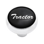 "Tractor" Deluxe Air Valve Knob - Black Glossy Sticker