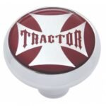 "Tractor" Deluxe Air Valve Knob - Red Maltese Cross Sticker