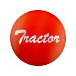 "Tractor" Glossy Air Valve Knob Candy Color Sticker -Cadmium Orange