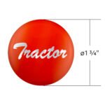 "Tractor" Glossy Air Valve Knob Candy Color Sticker -Cadmium Orange - Image 3