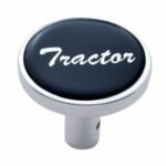 "Tractor" Long Air Valve Knob - Black Glossy Sticker