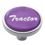 "Tractor" Short Air Valve Knob - Purple Glossy Sticker