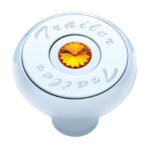 "Trailer" Deluxe Air Valve Knob - Amber Crystal