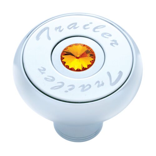 "Trailer" Deluxe Air Valve Knob - Amber Crystal