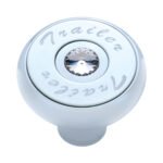"Trailer" Deluxe Air Valve Knob - Clear Crystal