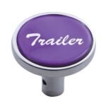 "Trailer" Long Air Valve Knob - Purple Glossy Sticker