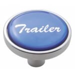 "Trailer" Short Air Valve Knob - Blue Glossy Sticker