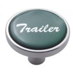 "Trailer" Short Air Valve Knob - Green Glossy Sticker
