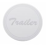 "Trailer" Stainless Air Valve Knob Plaque Only - Cursive Script