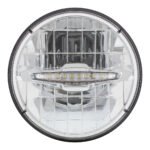 ULTRALIT - 3 High Power LED 7" Headlight With 10 White LED Position Light - Image 2
