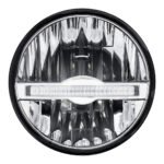 ULTRALIT - 7" High Power LED Headlight With White LED Position Light Bar - Image 2