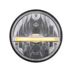 ULTRALIT - 9 LED 5-3/4" LED Headlight With Amber LED Position Light Bar