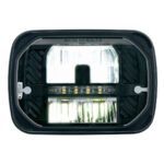 ULTRALIT - Heated 5"X7" LED Headlight With White Position Light - Image 2