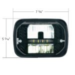 ULTRALIT - Heated 5"X7" LED Headlight With White Position Light - Image 9