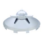 Universal Chrome Front Hubcap With 3 Bar Straight Spinner - 7/16" Lip