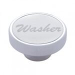 "Washer" Dash Knob With Stainless Plaque