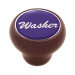 "Washer" Wood Deluxe Dash Knob - Purple Glossy Sticker