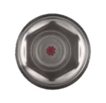 33mm X 2" Chrome Steel Reflector Nut Cover With Flange - Amber (50 Pcs) - Image 5
