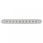 10 LED 6-1/2" Light Bar Only (Stop, Turn & Tail) - Red LED/Clear Lens (Bulk)