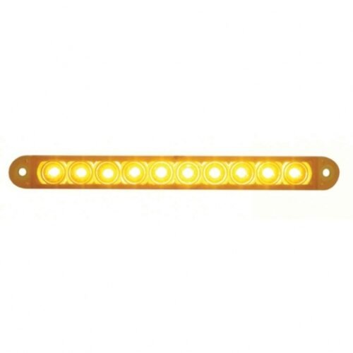 10 LED 6-1/2" Turn Signal Light Bar - Amber LED/Amber Lens (Bulk)