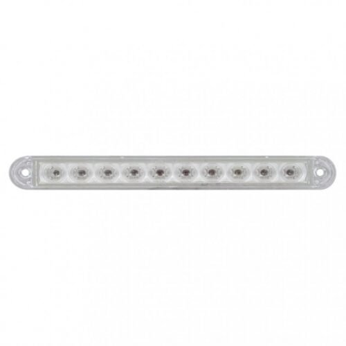 10 LED 6-1/2" Turn Signal Light Bar - Amber LED/Clear Lens