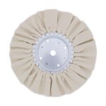 10" White Treated Airway Buff - 5/8" & 1/2" Arbor