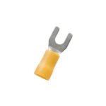 12-10 AWG #10 Stud Vinyl Spade Terminal,14 Pcs.