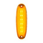 12 LED Cab Light For 2008-2017 Freightliner Cascadia - Amber LED/Amber Lens