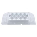 13 LED Reflector Rectangular Light (Clearance/Marker) - Amber LED/Clear Lens - Image 3