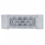 13 LED Reflector Rectangular Light (Clearance/Marker) - Red LED/Clear Lens