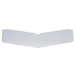 13" Stainless Low Roof Drop Sunvisor For 2004-2007 Peterbilt 379 With Low Roof - Image 2